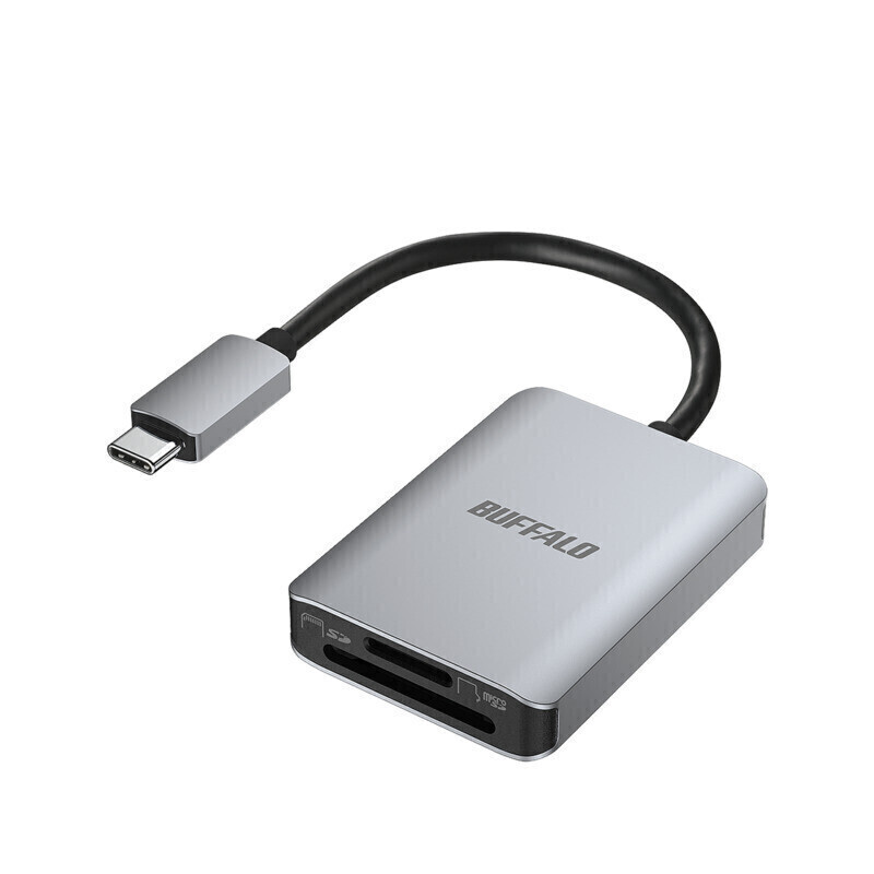 BUFFALO BSCR515U3CSV UHS-II対応SD・microSDカードリーダー